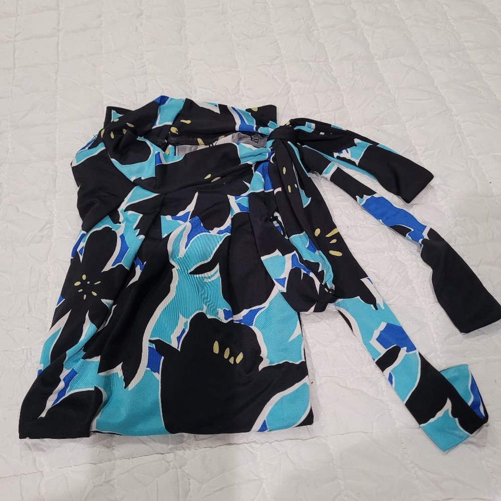 Worthington Tie Neck Halter Blouse